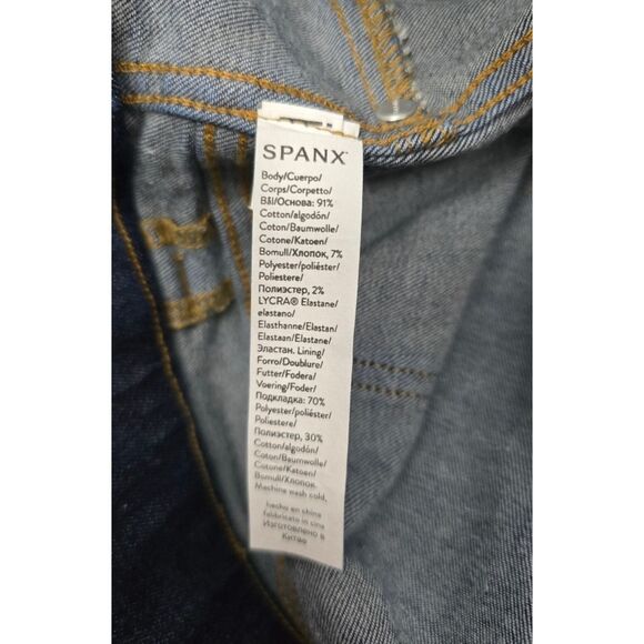 SPANX size 1X NWT ankle skinny jeans - style 20342 midnight shade - Picture 10 of 11